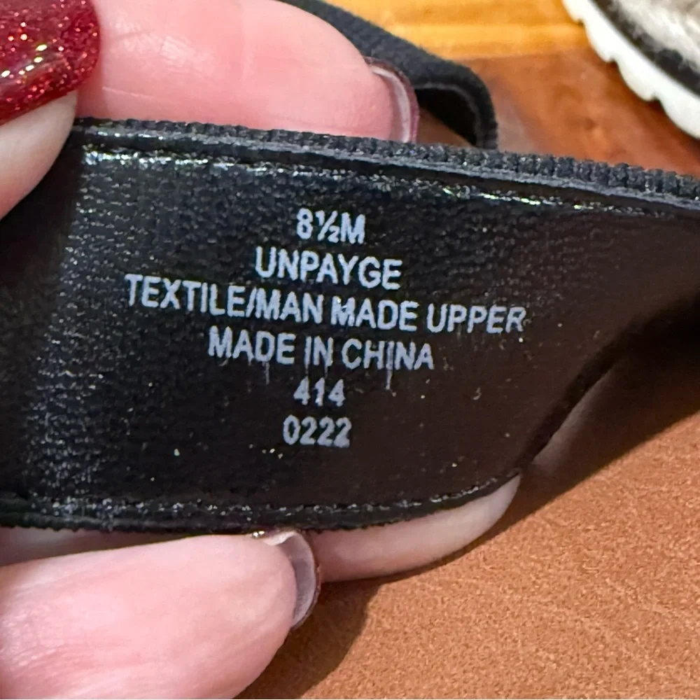 Unisa Unpayge Payge Black Espadrille Strappy Sandals